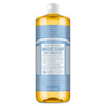Pure Castile Liquid Soap - Made with Regenerative Organic Certified Oils - 18-In-1 Uses for Face, Body, Hand - Gentle on Baby & Sensitive Skin - All Natural Body Wash - Unscented,32Oz