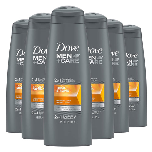 Fortifying 2 in 1 Shampoo and Conditioner for Resilient and Thicker Hair Thick and Strong with Caffeine Helps Strengthen Thinning Hair 12 Oz, Pack of 6
