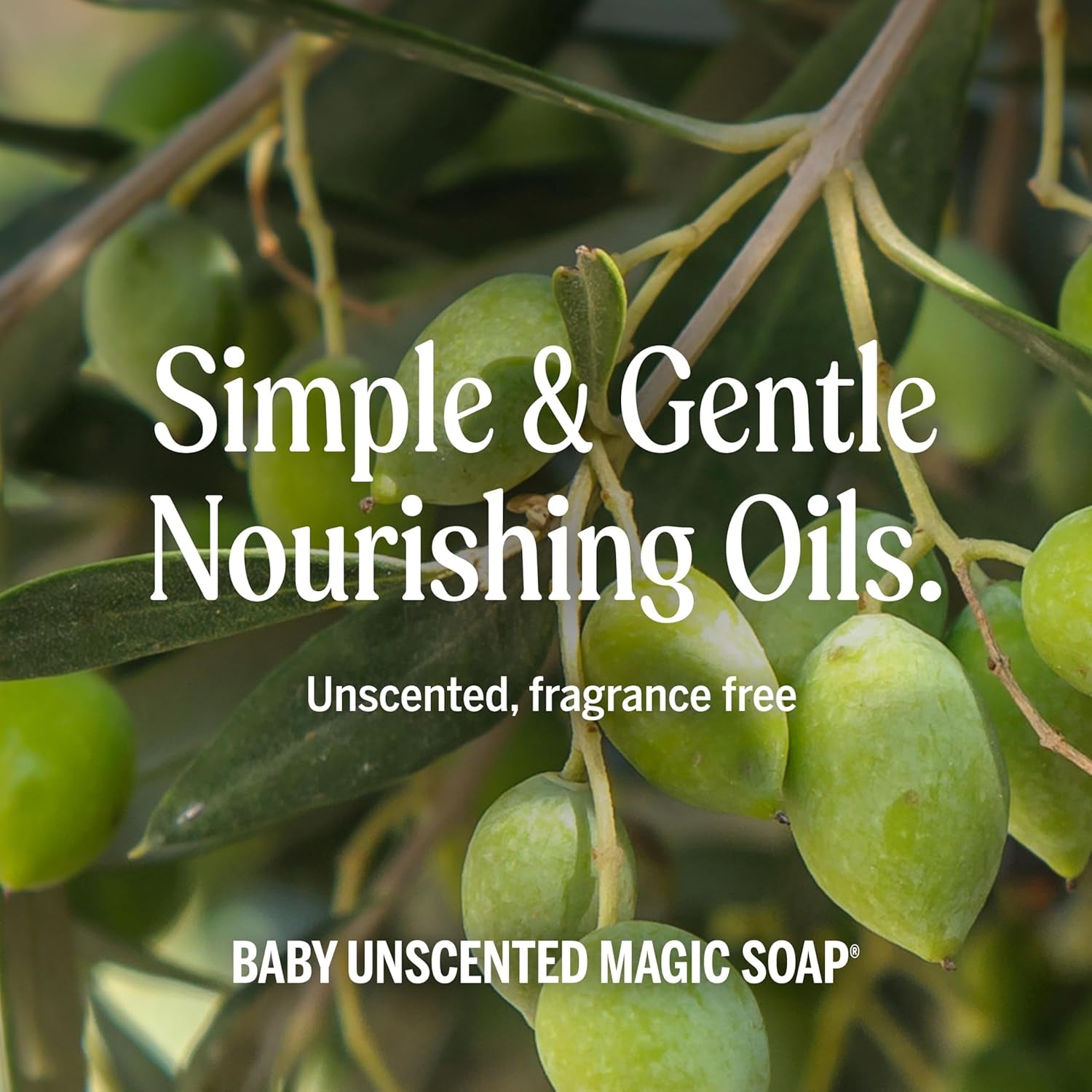 Pure Castile Liquid Soap - Made with Regenerative Organic Certified Oils - 18-In-1 Uses for Face, Body, Hand - Gentle on Baby & Sensitive Skin - All Natural Body Wash - Unscented,32Oz